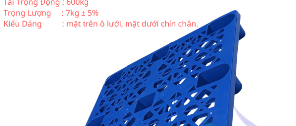 PALLET NHỰA CỐC 9 CHÂN, THỬ NGHIỆM CHỊU TẢI 1000KG