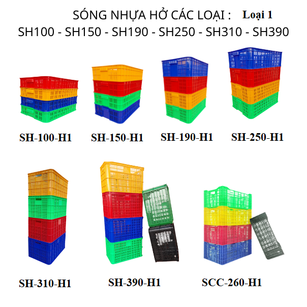 SÓNG NHỰA HỞ LOẠI 1