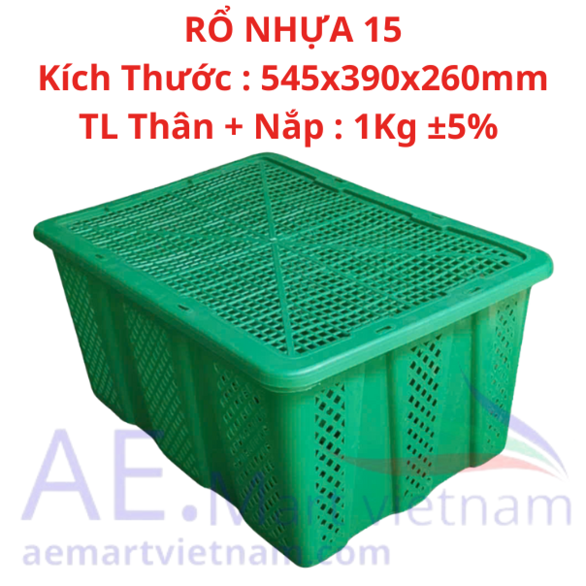 RỔ NHỰA 15 - RỔ ĐỰNG ỚT 14KG