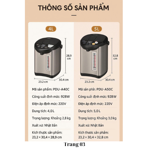 BÌNH NUNG NƯỚC GIỮ NHIỆT TIGER (JAPAN)